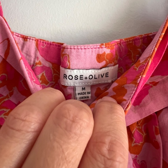 Pink and Orange Crop Tank Top - Picture 3 of 11